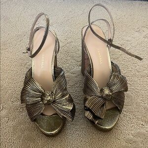 Loeffler Randall Natalia Platform Heels with Bow Detail